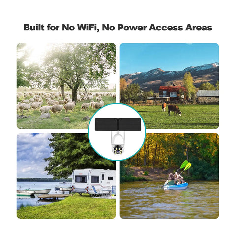 Outdoor 4G LTE Solar Security Camera With 1080P Spotlight Color Night Vision in rural and remote settings with no WiFi areas.