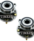 Subaru B9 Tribeca AWD Pair Set Of 2 Rear Timken Wheel Bearing And Hub Kits With Sealed Hubs And Bearings For Quiet Ride