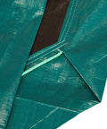Heavy Duty 9x9 Ft Drawstring Tarp Multi-Purpose Cover 6 Pack Rugged 8 Mil Poly With Triple Layer Reinforcement close-up