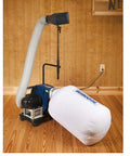 Portable 1 HP Dust Collector For Small Shops No Nonsense With 2 Micron Cloth Bag 660 CFM Performance 4 Inch Dust Port Versatile System