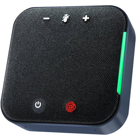 Portable Conference Speaker And Microphone With 360 Degree Voice Pickup USB C And Bluetooth Speakerphone for clear online meetings.