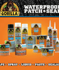 Pro Grade Waterproof Patch And Seal Liquid Rubber Sealant Crystal Clear Flexible Coating for leaks and gaps, product display.