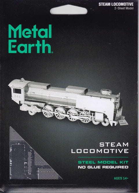 Steam Locomotive 3D Metal Model Kit Unassembled Hobby Project No Glue Needed Easy To Clip Bend Parts For Ages 14 And Up.