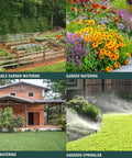 Two Pack Metal Lawn Sprinklers With Adjustable Brass Nozzles And Spike Bases Deliver 360 Degree Coverage For Big Yards Patios