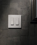 White Claro 2 Gang Decorator Wall Plate 12 Pack For Light Switches Dimmers And Accessories Snap On Cover Guard No Fuss Install