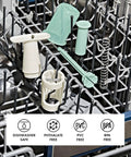 Grape Cutter Tool For Baby Snacks And More components in dishwasher, includes serrated blades for quartering grapes, tomatoes, BPA-free