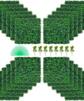 Artificial Boxwood Panel Set 24 Pack 20x20 Inch Green Hedge Wall Panels For Privacy Fences And Indoor Outdoor Garden Decor Sun Protected