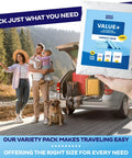 Ultra Absorbent Disposable Adult Underpads Variety Pack Featuring Quilted Top Sheet for travel convenience with family outdoors.