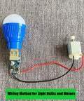 Hands On Hydroelectric Generator Kit With Natural Bamboo Construction Easy Assembly Safe 6V Output Water Power Model For Lab And Physics Projects Eco Friendly And Safe Energy Science Experiment wiring bulb and motor