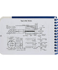 Heavy Duty Machinist Pocket Guide And Machine Shop Handbook featuring tap and die terms diagram, spiral bound, 5 5/8 x 3 1/4 in.