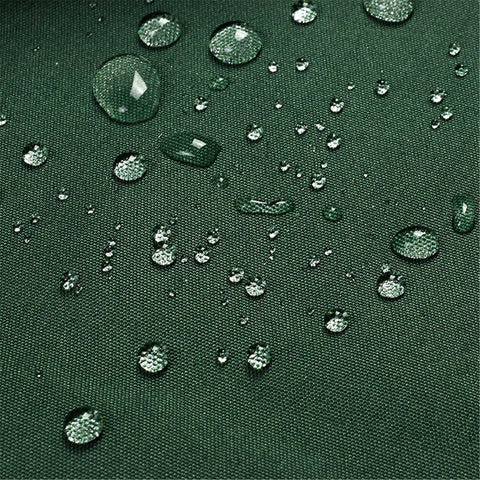 Close-up of waterproof green material from Three Seat Patio Swing Canopy Replacement With Removable Seat Cover Weatherproof Garden Cover UV Block Sunshade Green Outdoor Furniture Accessory For Your Backyard Park Or Balcony.