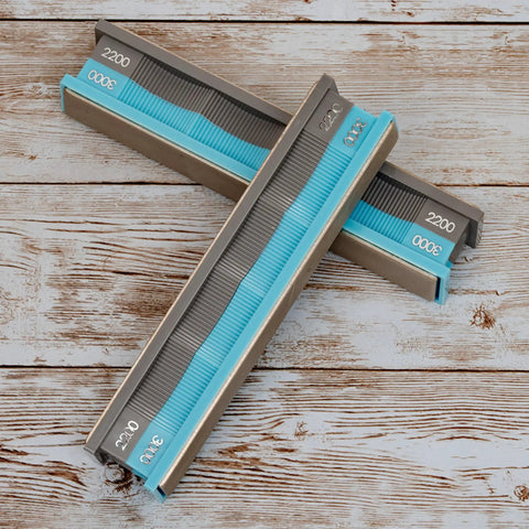 Diamond Stones Pack For Knife Sharpening 2200 And 3000 Grit, Two Stones Each, Sharpen Both Sides At Once, Fits Most Precision Knife Sharpeners
