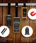 Heavy Duty Multimeter Magnet Hanging Kit With Hook And Clip For Hands Free Meters displaying usage instructions