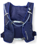 15L Go To Hydration Pack Indigo And Reflective Silver OSFM One Size Fits Most Unisex Running Backpack back view with straps