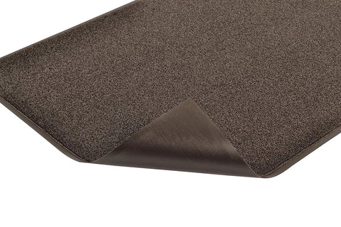 Close-up of black Prelude 3x6 Indoor Outdoor Entrance Mat For Heavy Traffic, Crush Resistant Coarse Loop Fibers Scrape Dirt At The Door
