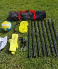 20 Ft Volleyball Net For Backyard And Outdoor Play With Adjustable Height Includes Ball Pump Boundary Line And Carry Bag