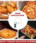 Plug And Play Gas Range Oven Igniter Replacement for Common Gas Ovens in middle with various dishes surrounding