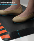 Anti Fatigue Standing Mat For Work, Industrial-Grade Ergonomic Floor Cushion With High-Density Memory Foam, Orange Border, 20 By 32 Inches, Reduces Leg And Back Pain, Durable Non-Slip Floor Mat, 1 Piece