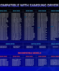 Compatibility chart for Beefed Up Dryer Heating Element Kit With Thermostat And Thermal Fuses And Thermistor For Samsung dryers