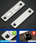Rust Resistant Stainless Steel Magnetic Door Catch Set 6 Pack With Adhesive Cabinet Magnets for Closure