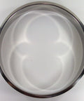Polished Stainless Steel Trash Grommet For Countertops Fits In A 12 Inch Hole With 12.75 Inch Width And 2 Inch Depth top view