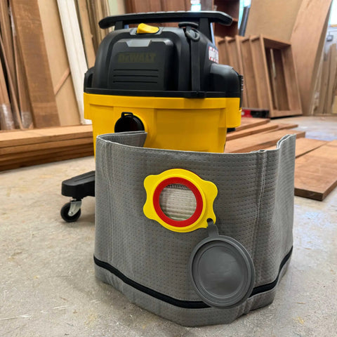 Reusable Dust Bag For DeWalt And Vacmaster Shop Vacs 4 To 16 Gallon Capacity One Pack Vacuum Bag Filter Bag With Easy Emptying