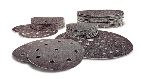Stacked Saphir P24 Grit 5 Inch Diameter Abrasive Sanding Discs 125mm Pack Of 25 With Beefy Tear Resistant Aluminum Oxide Backing