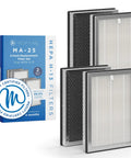 MA-25 Replacement Filter Set For Air Purifier 3 In 1 With Pre Filter True HEPA H13 Activated Carbon for allergens
