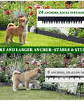 Heavy Duty Flexible Metal Landscape Edging Kit 33 Ft Total 6 Inch Tall by 40 Inch Long Galvanized Steel Border with anchors