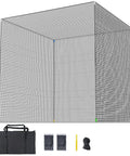 Golf Practice Hitting Net For Backyard Driving Range And Garage Batting Cage, 10 x 10 x 10 Ft, Heavy Duty 5 Layer Polyester Mesh With Roped Edges