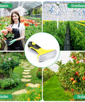 Fan Spray Nozzle For Garden Hose With Flow Control And Ergonomic Insulated Grip Built Tough Heavy Duty Hose Head Sprayer