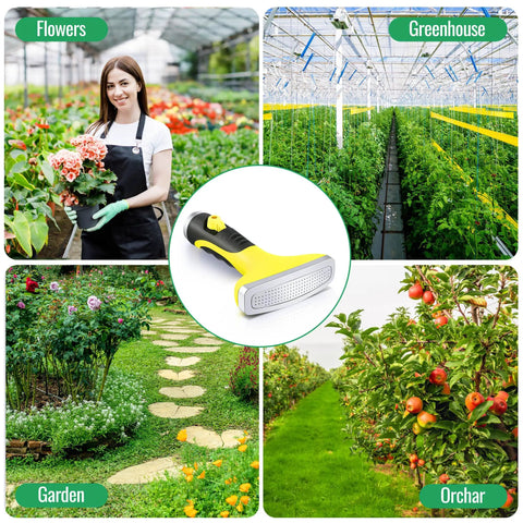 Fan Spray Nozzle For Garden Hose With Flow Control And Ergonomic Insulated Grip Built Tough Heavy Duty Hose Head Sprayer