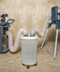 4 Inch Cyclone Dust Collection Elbows And Couplers Separator Kit For Woodworking Debris Containers Buckets And Barrels With Hose Clamps