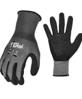 Precision Grip Cut Resistant Work Gloves For Tough Jobs With Textured Nitrile Coating For Wet Dry And Oily Surfaces Touchscreen Compatible Thumb And Index Fingers Breathable Knit Cuff Machine Washable Grey Medium 12 Pack