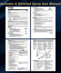 Pro Gear HVLP Spray Gun Total Package With Three Swap Out Nozzle Kits Large Aluminum Cup And Quick Change Tips manual details and instructions.
