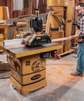 Heavy Duty Rock Solid 3 Roll Power Feeder With 1 HP Motor And 460 Volt 3 Phase System for reliable material feed in a workshop.