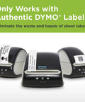 Turbo Driven Direct Thermal Label Printer With Automatic Size Detection And Plug And Play Usb Hookup Plus Lan Networking For Offices Or Shipping Without Any Ink Or Toner Hassle Just A Smooth Operator Ready To Roll Out The Daily Grind showing three black label printers with labels printed on them.
