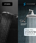 Round Rain Shower Head With Extension Arm For High Pressure Rainfall, Height Adjustable, Easy One Minute Install, 6 Inch Polished Chrome Shower Head Upgrade For A Spa Like Downpour At Home