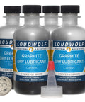 Graphite Powder 44 Micron 99.9 Percent Pure Mil Spec Eight Ounces In Four Bottles Two Ounces Each Fine Carbon Powder for crafts