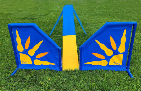 Free Standing Starburst Wings Dog Agility Training Indoor Outdoor Lightweight High Grade PVC Durable Obstacle Equipment