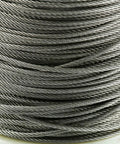 Stainless Aircraft-Grade Wire Rope Cable One Eighth Inch 7x7 For Railing And Decking DIY Balustrade Flexible Weatherproof 330 Ft Roll