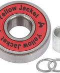 Premium 608 Skateboard Bearings Longboard Bearings ABEC 11 With Washers And Spacers Racer Red close-up view