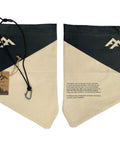 Water Filtration Bag For Bushcraft And Military Use, Second Edition with taped seams, unbleached canvas, front and back view.
