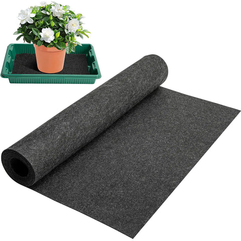 self watering plant mats Automatic Plant Watering Mat 110 X 25 Inch Self Watering Capillary Mat For  Seed Sprouting Hydroponics And Potted Plants 3mm Thick Felt Wicking Pad