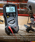 Insulation Tester And Digital Multimeter For Up To 1kV on workbench with VFD mode display in electrical workshop