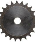 Rock Solid Triple Strand Roller Chain Sprocket For Sixty Chain With Thirty Teeth And Three Quarter Inch Pitch Includes One Inch Bore Type B Hub Setup Made From Premium Steel, top view showing teeth and bore.