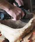 TurboPlane Carbide Woodworking Blade for angle grinders shaping wood in workshop