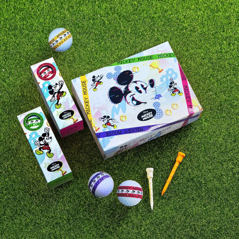 Limited Edition Mickey Mouse Digiverse Vista3 Golf Balls One Dozen Officially Licensed Collector Set on green grass