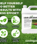 Liquid Lawn Aerator Concentrate bottle for lawns and gardens 32 oz USA loosens clay compacted soil boosts roots