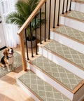 Non Slip Peel And Stick Stair Treads For Wooden Steps 9x28 Indoor Runners 10 Pack Grey Polyester With TPE Backing No Glue Needed No Residue